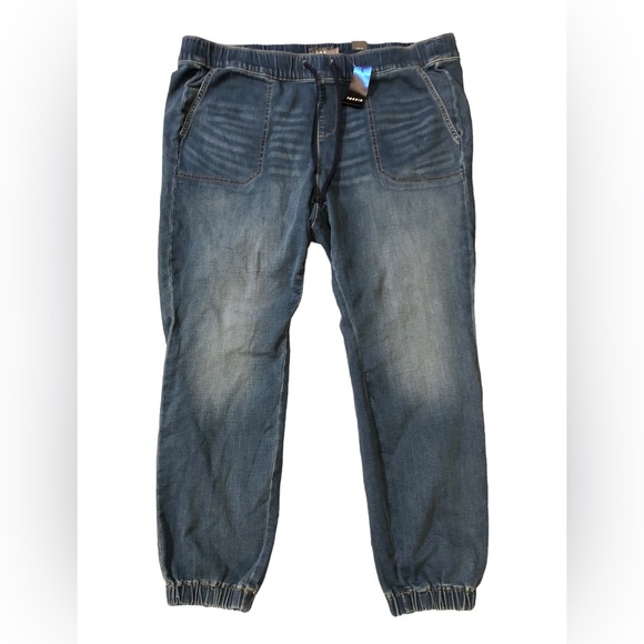 torrid Pants - NWT Jogger Blue Jeans Seafloor Elastic Drawstring size 2 2X 18-20